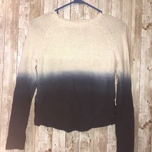 Blue and cream sweater